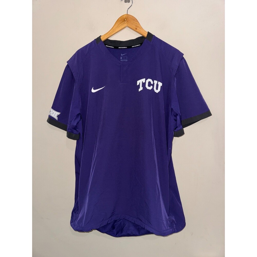 Nike TCU Horned Frogs Baseball Player Team Issue Batting Jacket Men XL NEW